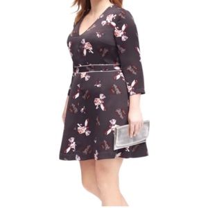 Banana Republic Floral Purple Dress size 6